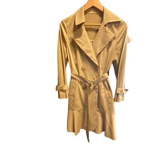 Prich Tan Belted Trench Coat Women's Size 160/84A - Picture 8 of 16